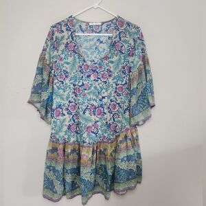 Women's R. Vivimos Boho Dress Sz Medium 8/10